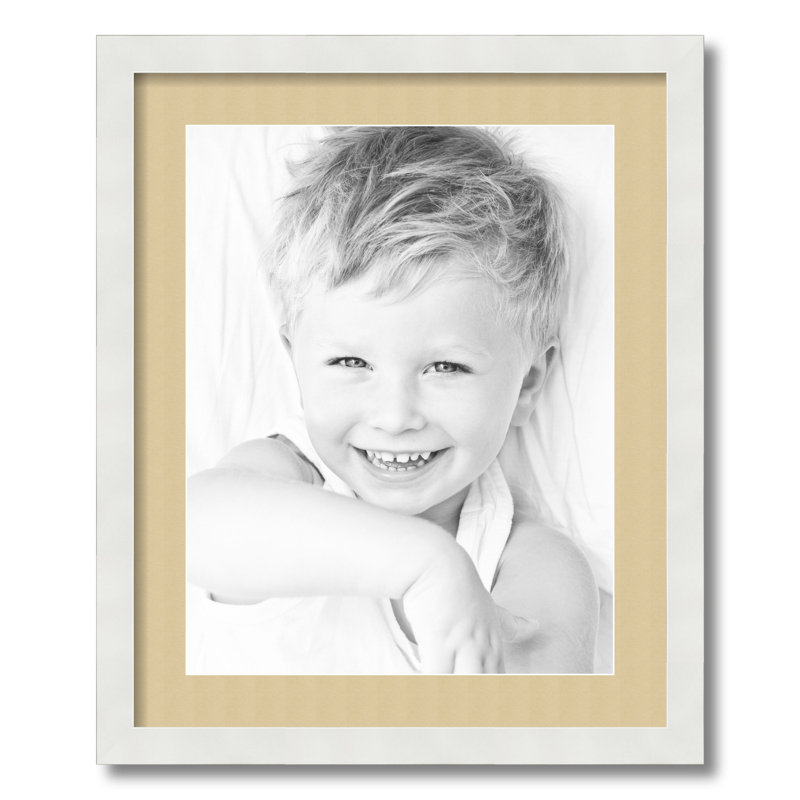 Cadre pour photo simple 14 po x 18 po en bois mat, Chuchotement vert