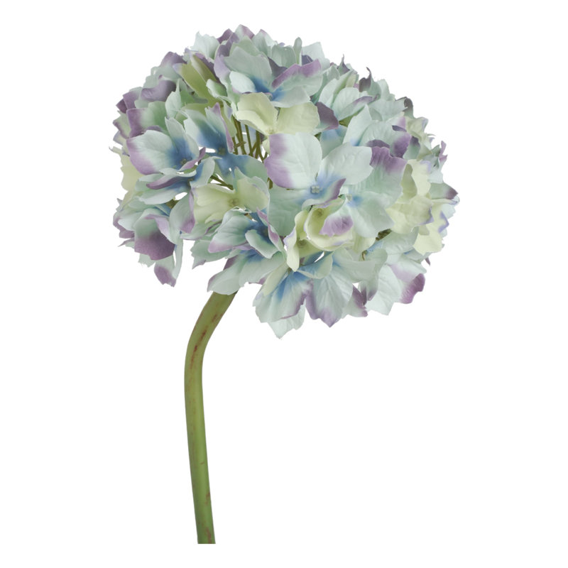 Fausse tige d'hortensia, Bleu avec teint