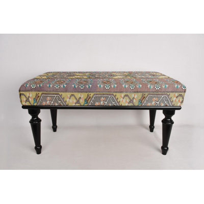 Cotton Upholstered Bench