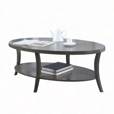 Perth Contemporary Oval Shelf Coffee Table