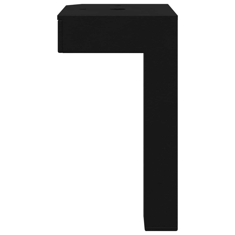 Vidaxl Standing Feet Black Iron Furniture Support Home Parts Elevation Base