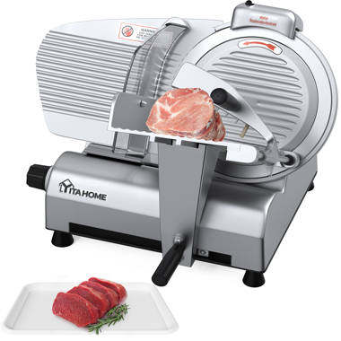 Barton 12 Blade Stainless Steel Blade Semi-Auto Meat Slicer Electric Deli  Food Slicer Veggies Cutter Built-in Sharpener 320W