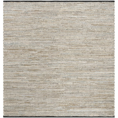 Tapis beige en cuir Exley
