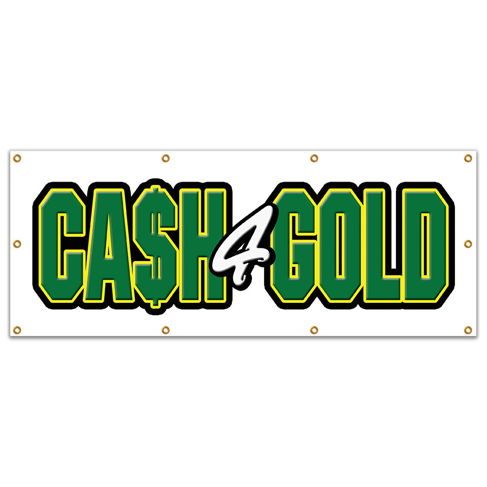 SignMission Cash for Gold Banner Sign | Wayfair