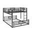 L-Shaped Metal Bunk Bed, Space Saving Metal Bunk Bed Frame For Bedroom