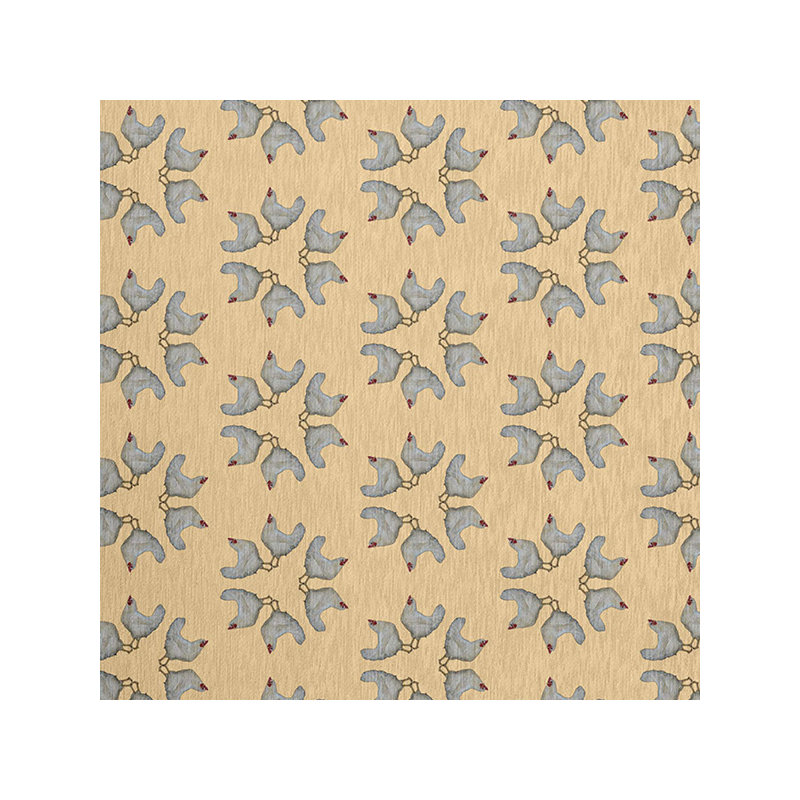 Tapis en chenille Chickens-Go-Round, Rectangle 3 pi x 5 pi
