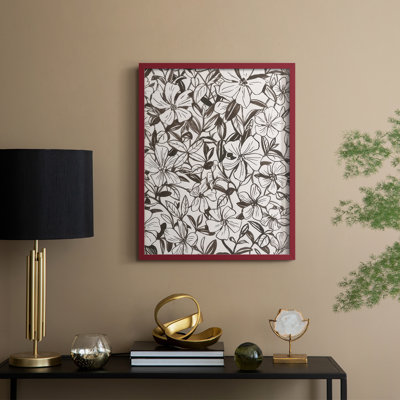 Periwinkle Daze I, reproduction encadrée - bois massif