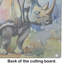 Rhinoceros Glass Cutting Board Large