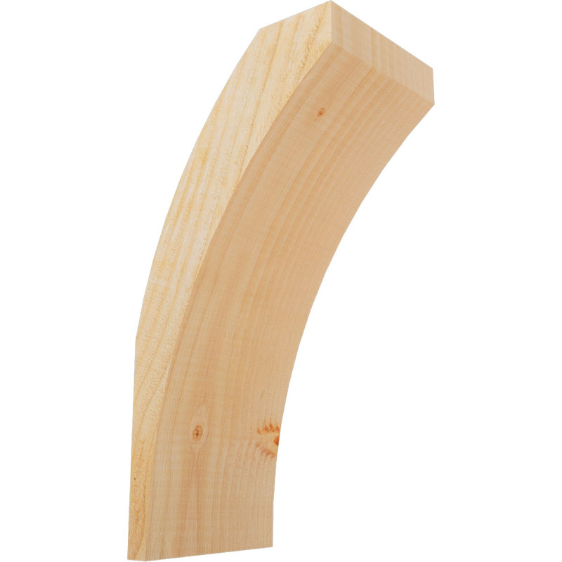 Thorton Knee Brace, 6"W Douglas Fir (Rough Sawn), 8-in. D x 16-in. H