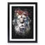 Lion Abstract Paint Splash - Picture Frame Graphic Art-56922953-56922959
