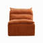 Méridienne à dossier simple avec dossier et canapé entièrement compressé Convient au salon, à la chambre à coucher, en polyester et en orange-563514738