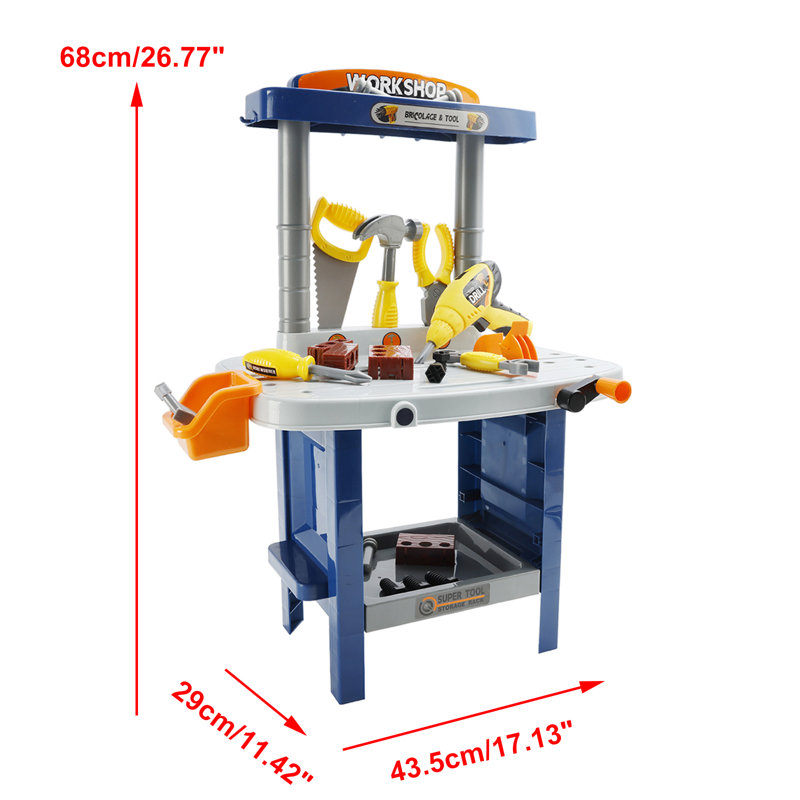 Toy Play Tool Workbench Set