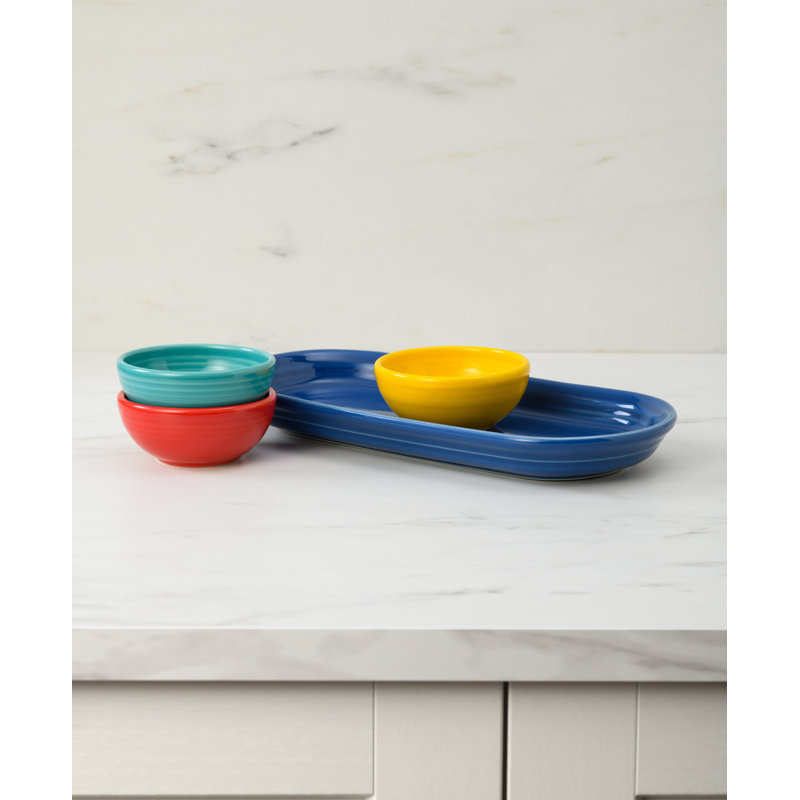 Fiesta Sunset Horizon Mixed Colors 4-Piece Condiment Set