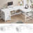 Josphua L-Shaped Steel Computer Desk with Built-In Electrical Outlet-1950176767