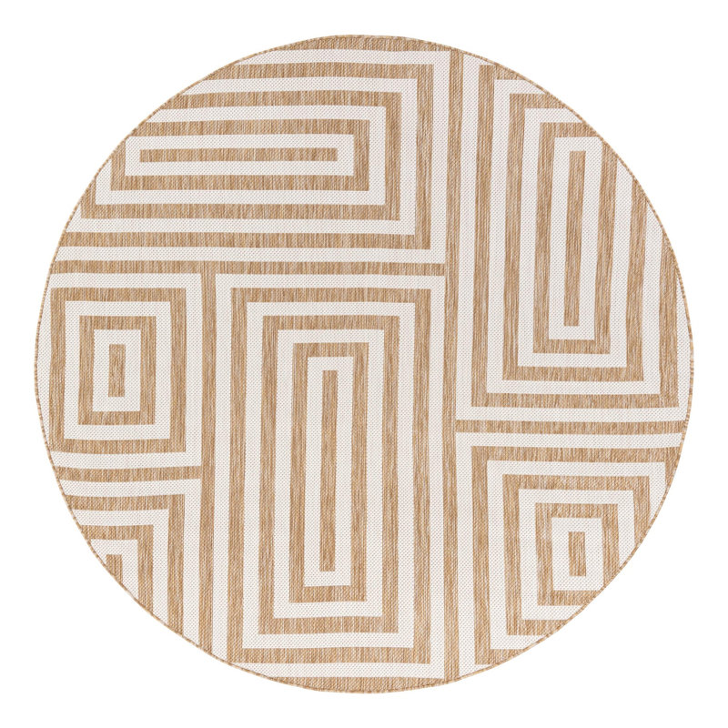 Forte Hower Indoor/Outdoor Area Rug, Round 7'10"