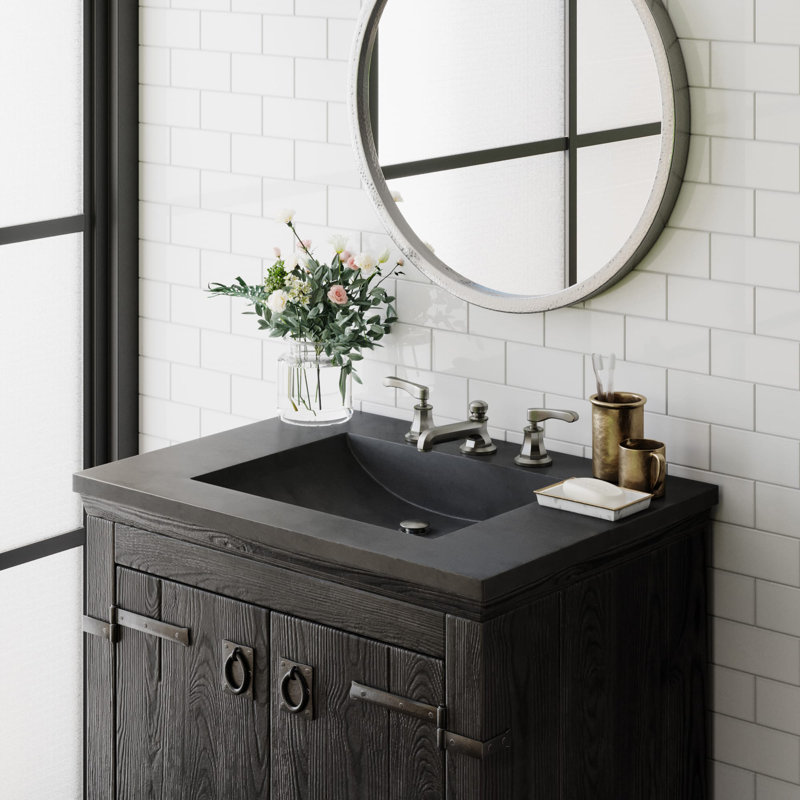 30.5" Single Bathroom Vanity Top with Sink, Single, Sand