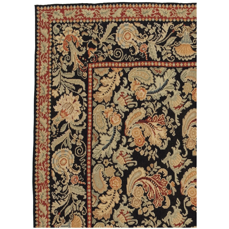 Wool Oriental Area Rug, Rectangle 4' x 6'