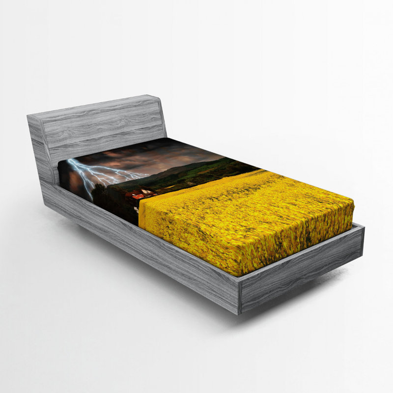 Drap ajusté nature, Drap-housse de taille simple