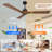 52" Wood  Ceiling Fan NO Light-384775241-384775239