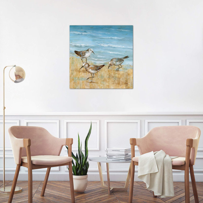Sandpipers II by Nan - Wrapped Canvas Print, 66.04 cm H x 66.04 cm W x 1.91 cm D