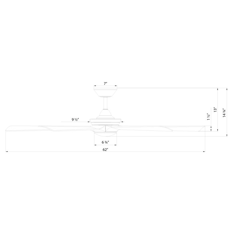 Ventilateur de plafond intelligent à 5 pales Crown avec lumière DEL à intensité variable intégrée et télécommande Bluetooth incluse, température de couleur sélectionnable (2700 K, 3000 K, 3500 K, 4000 K)