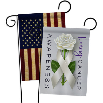 Drapeau de jardin en polyester 2 côtés 18,5 x 13 po