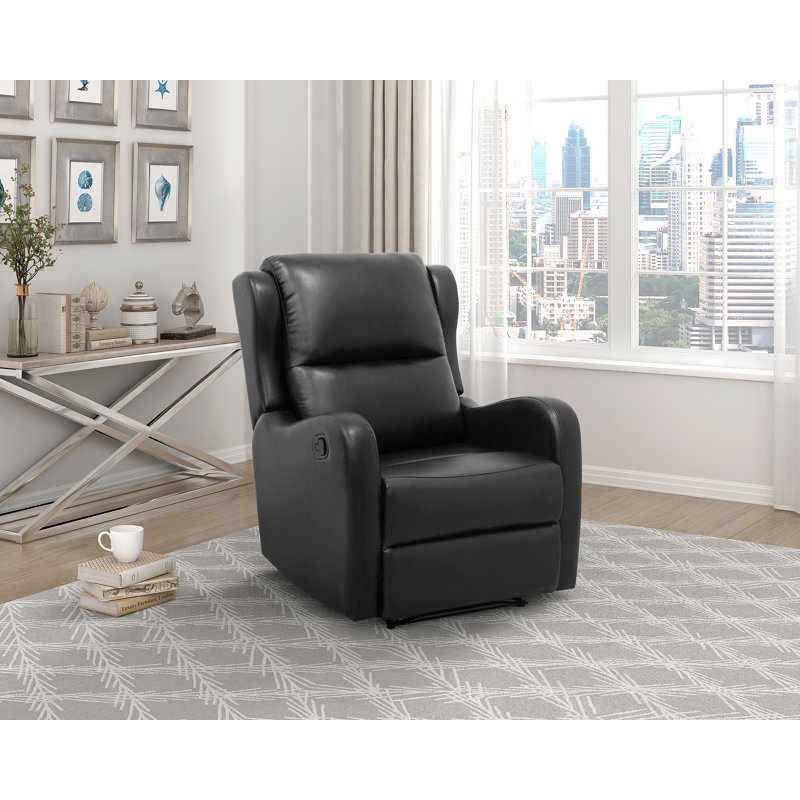 Fauteuil inclinable 1pc Comfort Seating, Noir