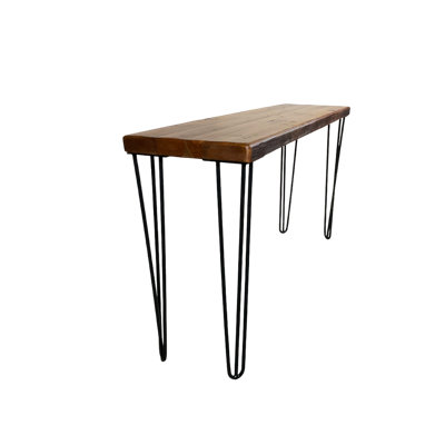 Reclaimed Wood Entry/Console Table with Hairpin Legs
