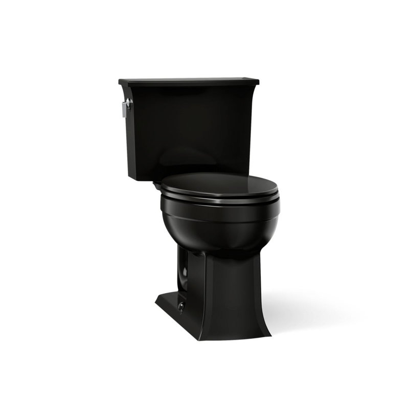 Archer® 1.28 GPF Water Efficient Elongated Two-Piece toilet (Seat Not Included), Black 
