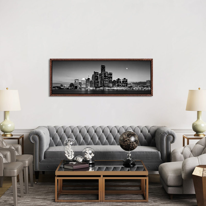 Panoramic Images by Panoramic Images - Floater Frame Panoramic Gallery-Wrapped Canvas Giclée on Canvas, Classic Wood