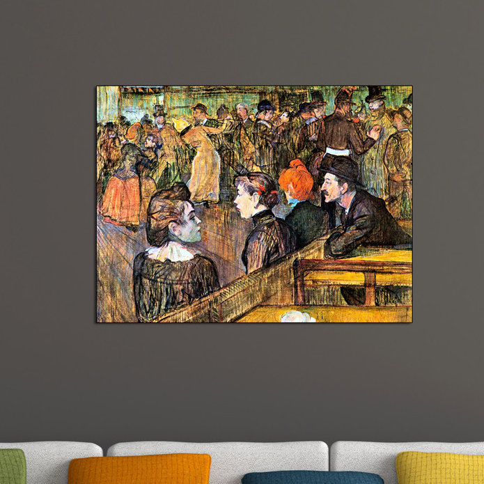 Henri De Toulouse-Lautrec - Wrapped Canvas Painting, 60cm H x 80cm W x 1.8cm D
