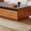 Table basse simple en bois massif de style bûche-103105010