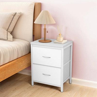 Table de chevet, commode à 2 tiroirs pour la chambre à coucher, meubles de chevet, table de bout pour la chambre à coucher, placard, vestibule