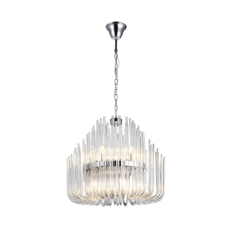 Lustre de 24 po Lechlade Halo, 216.5" H x 24.4" W x 24.4" D