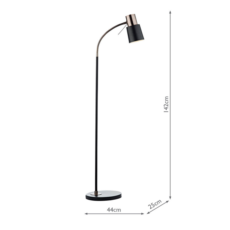 Genesis 142cm Arched Floor Lamp