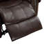 Fauteuil inclinable manuel standard de 40,9 po de large et surdimensionné en similicuir avec garniture cloutée (ensemble de 4)-542093996