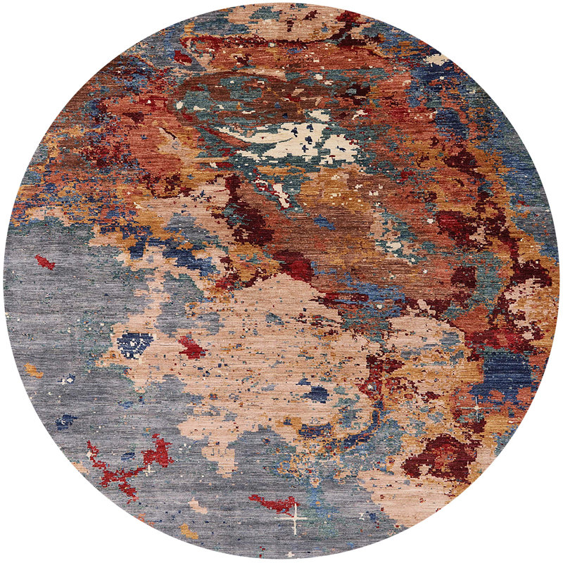 Moroccan Indoor Rug, Round 7'