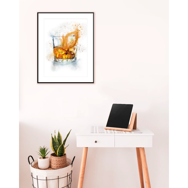Whiskey Glass - Single Picture Frame Print