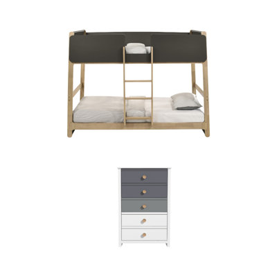 Asro Scandinavian 2 Piece Bedroom Set