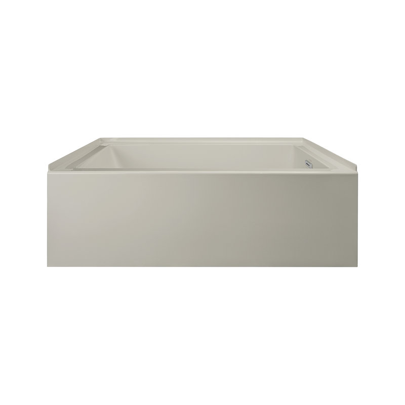 Baignoire de trempage 60 "x 32" avec drain à gauche Comfort Linea ™, Huître, À droite