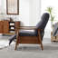Fauteuil inclinable rembourré - Siège et dossier confortables Fauteuil inclinable gris foncé-1949489632