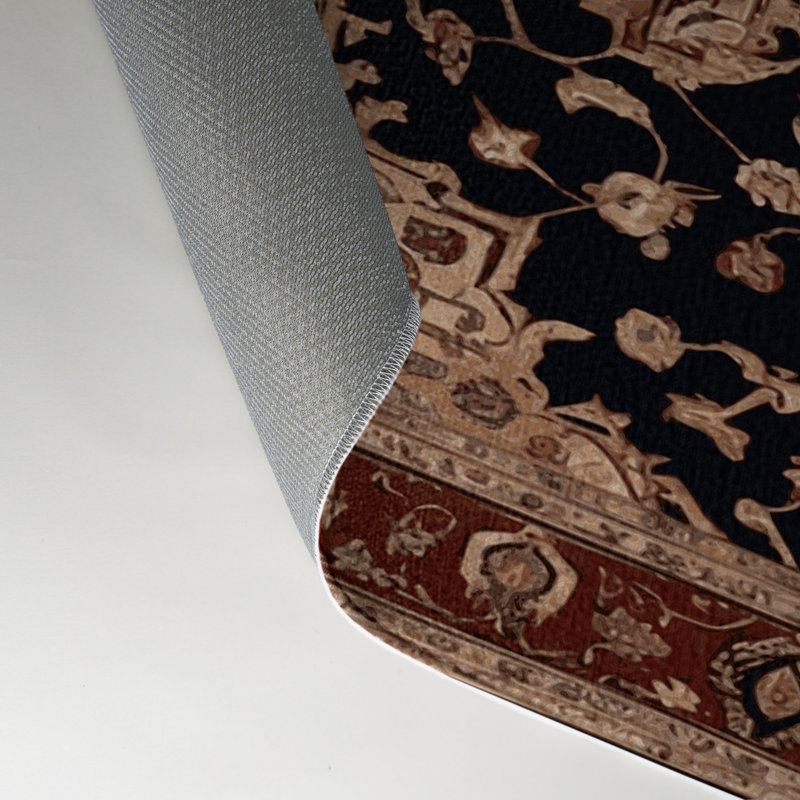 Tapis d'intérieur et d'extérieur persan beige, Rectangle 9 pi x 12 pi