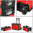 3-Tier Stackable Separate Hand Case Tool Boxes Trolley (Red)-1747832721