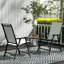 Outsunny Round Small Garden Table Removable Tray-1677661014