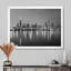 «Chicago Skyline at Night Black and White» - reproduction de photo-458113575-473287731
