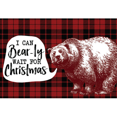 Bearly Wait Christmas - Wrapped Canvas Print
