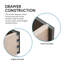 Commode 5 tiroirs Lanier