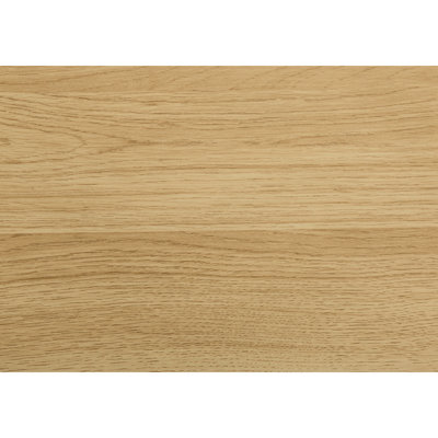Bureau de coin en L pour le télétravail - 147 cm (58 po) de long, plateau en stratifié naturel et pieds en métal blanc. Aspect pratique et moderne.