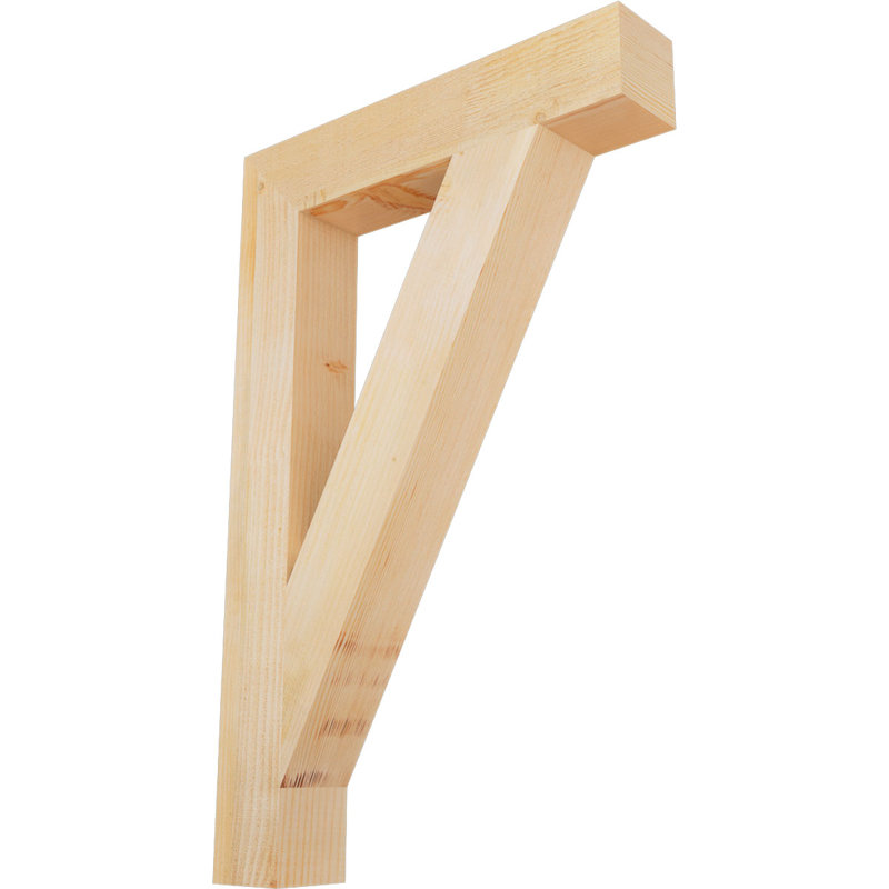 Support de bloc traditionnel, H 34 po x l 4 po x P 22 po, Douglas (sciage brut)