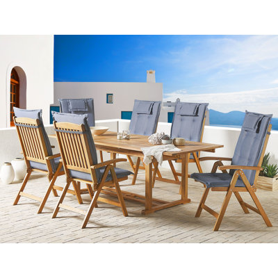 Saguenay Folding Patio Dining Armchair with Cushion